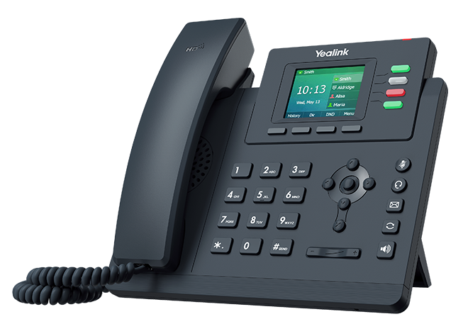Yealink SIP-T33G IP Phone | 4-Line Color Display, Gigabit, PoE, HD Voice