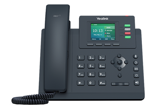 Yealink SIP-T33G IP Phone | 4-Line Color Display, Gigabit, PoE, HD Voice
