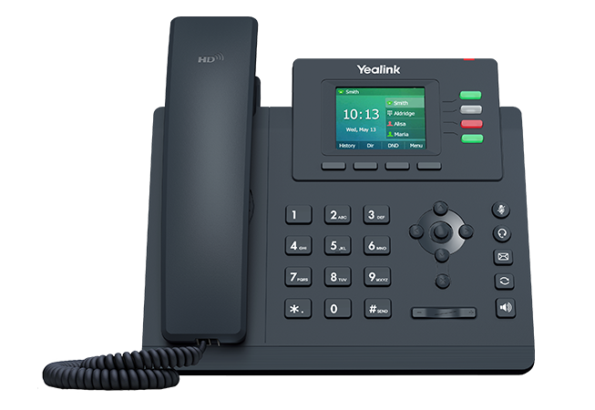 Yealink SIP-T33G IP Phone | 4-Line Color Display, Gigabit, PoE, HD Voice