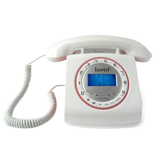Beetel M73 | Retro Style Caller ID Corded Telephone with Speakerphone