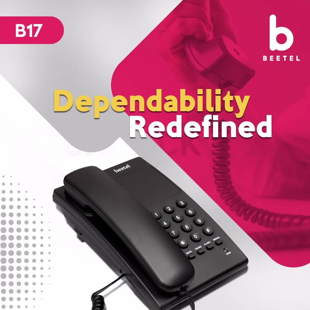 Beetel B17 | Basic Corded Telephone - Desk / Wall mount