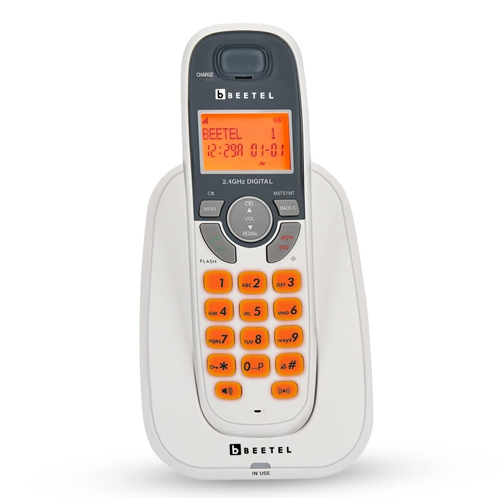 Beetel X70 | 2.4 GHz Digital Cordless Phone with Caller ID and Speakerphone