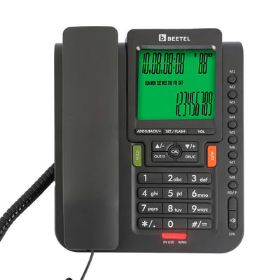 Beetel M71N | Caller ID Corded Telephone with Speakerphone - Desk / Wall mount