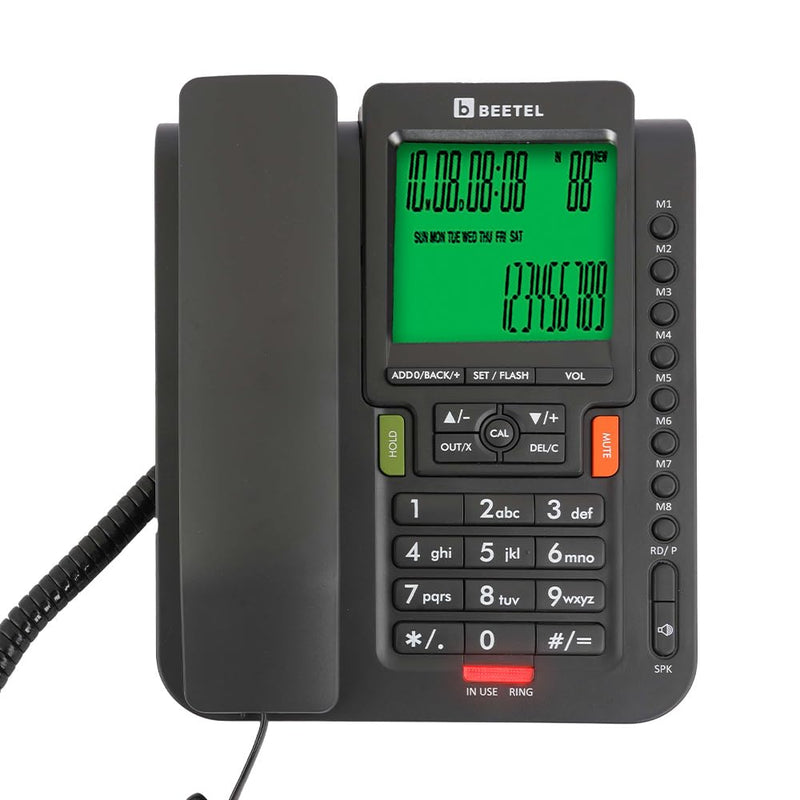 Beetel M71N | Caller ID Corded Telephone with Speakerphone - Desk / Wall mount