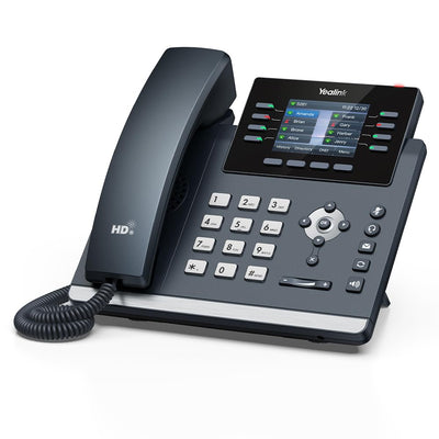 Yealink SIP-T44U IP Phone | 12-Line, Dual USB, Gigabit, PoE, Color Display