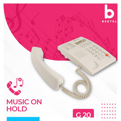 Beetel G20 | Caller ID Corded Telephone - Desk / Wall mount