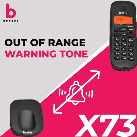 Beetel X73 | 2.4 GHz Digital Cordless Phone with Caller ID