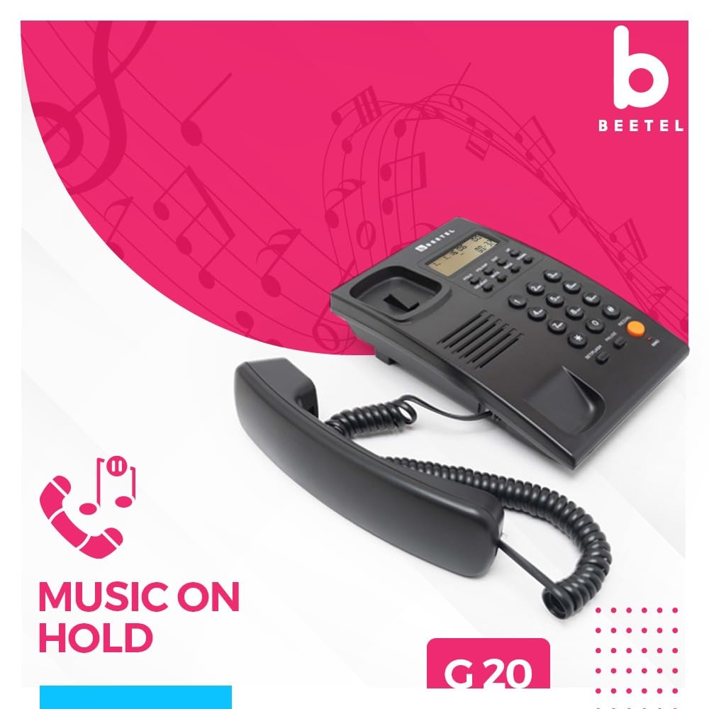 Beetel G20 | Caller ID Corded Telephone - Desk / Wall mount
