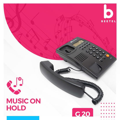 Beetel G20 | Caller ID Corded Telephone - Desk / Wall mount