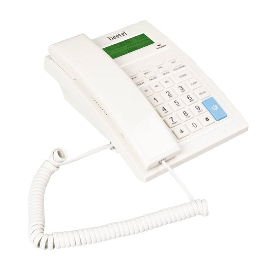 Beetel M64 | Caller ID Corded Telephone with Speakerphone - Desk / Wall mount