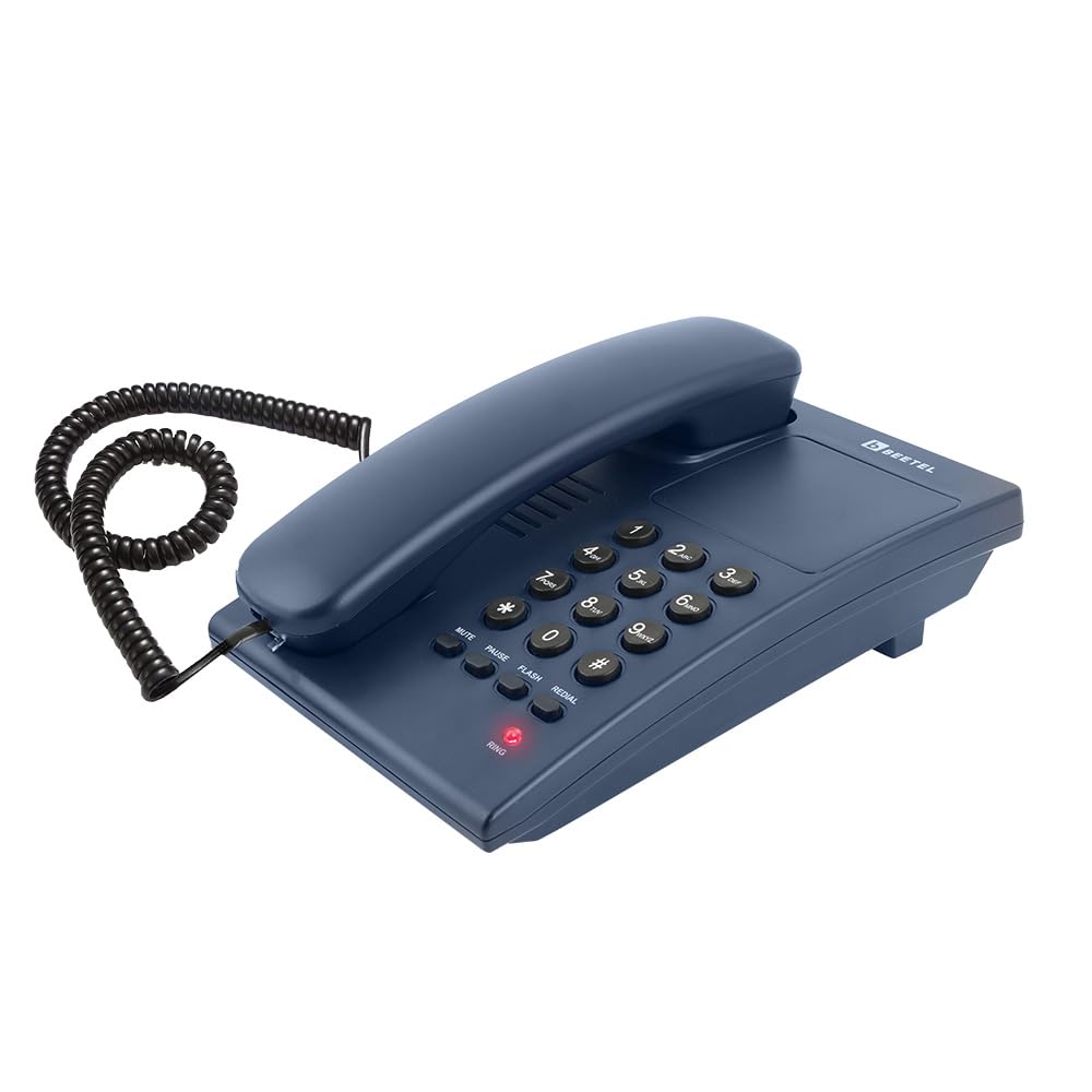Beetel G10 | Basic Corded Telephone - Desk / Wall mount