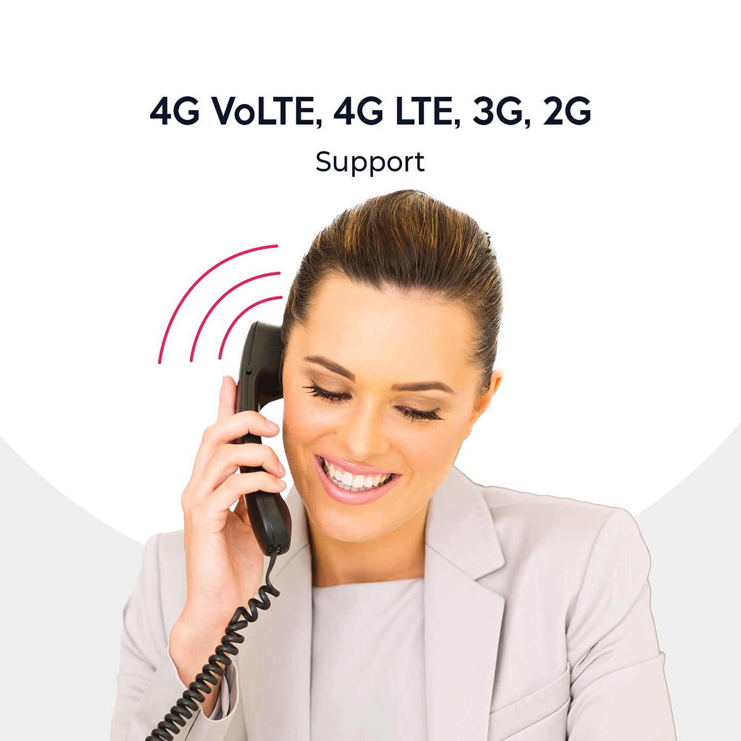 Beetel F5-4G | 4G VoLTE Fixed Wireless Phone with Colour Display and Speakerphone