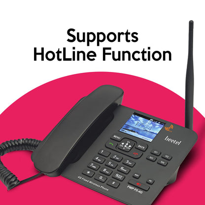 Beetel F5-4G | 4G VoLTE Fixed Wireless Phone with Colour Display and Speakerphone