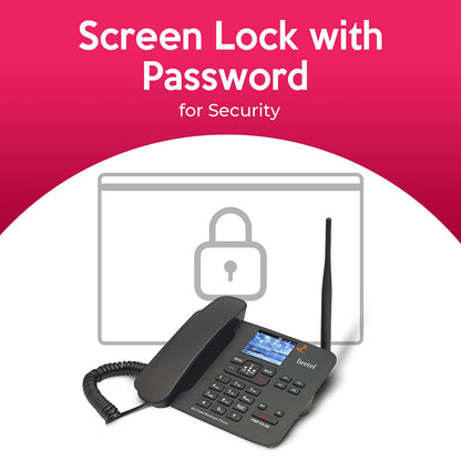 Beetel F5-4G | 4G VoLTE Fixed Wireless Phone with Colour Display and Speakerphone