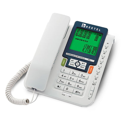 Beetel M71N | Caller ID Corded Telephone with Speakerphone - Desk / Wall mount