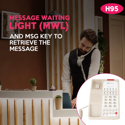 Beetel H95 | Hotel Guestroom Telephone with Speakerphone