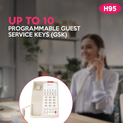 Beetel H95 | Hotel Guestroom Telephone with Speakerphone