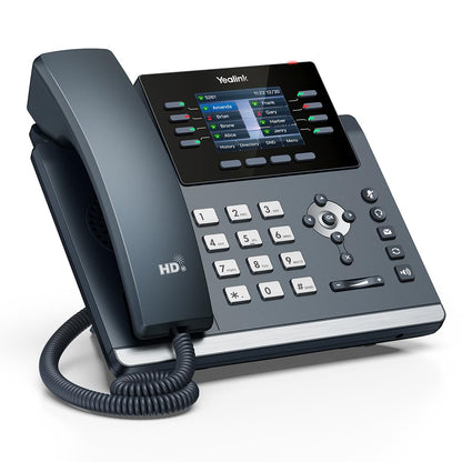Yealink SIP-T44U IP Phone | 12-Line, Dual USB, Gigabit, PoE, Color Display