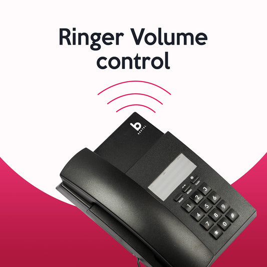 Beetel B80 | Basic Corded Telephone - Desk / Wall mount