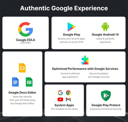 Teachmint X2 75 Plus | 75" 4K Interactive Flat Panel with Android 14, Google EDLA & NFC Login & EduAI