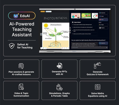 Teachmint X2 75 Plus | 75" 4K Interactive Flat Panel with Android 14, Google EDLA & NFC Login & EduAI