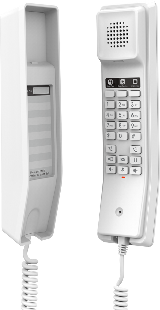 Grandstream GHP610 & GHP611 Series Compact IP Hotel Phone | 2-Line SIP Phone with HD Audio & PoE