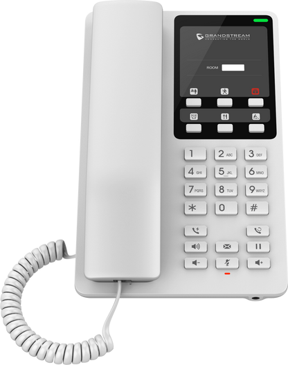Grandstream GHP620 & GHP621 Series Compact Hotel IP Phone | PoE & Wi-Fi