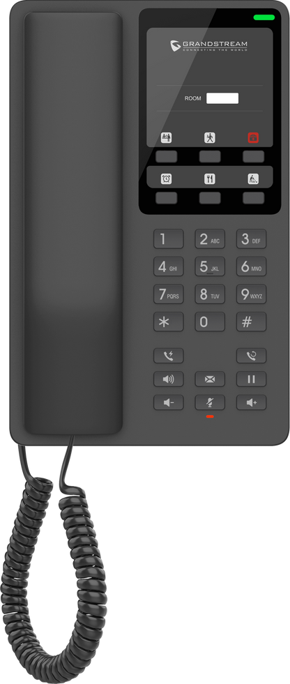 Grandstream GHP620 & GHP621 Series Compact Hotel IP Phone | PoE & Wi-Fi