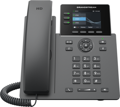 Grandstream GRP2611G IP Phone | 3-Line HD SIP Phone with Gigabit & PoE