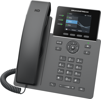 Grandstream GRP2611G IP Phone | 3-Line HD SIP Phone with Gigabit & PoE