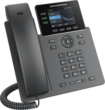 Grandstream GRP2611G IP Phone | 3-Line HD SIP Phone with Gigabit & PoE
