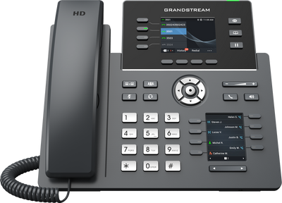 Grandstream GRP2614 IP Phone | 4-Line HD SIP Phone with Dual LCD, Wi-Fi 6, Bluetooth & PoE
