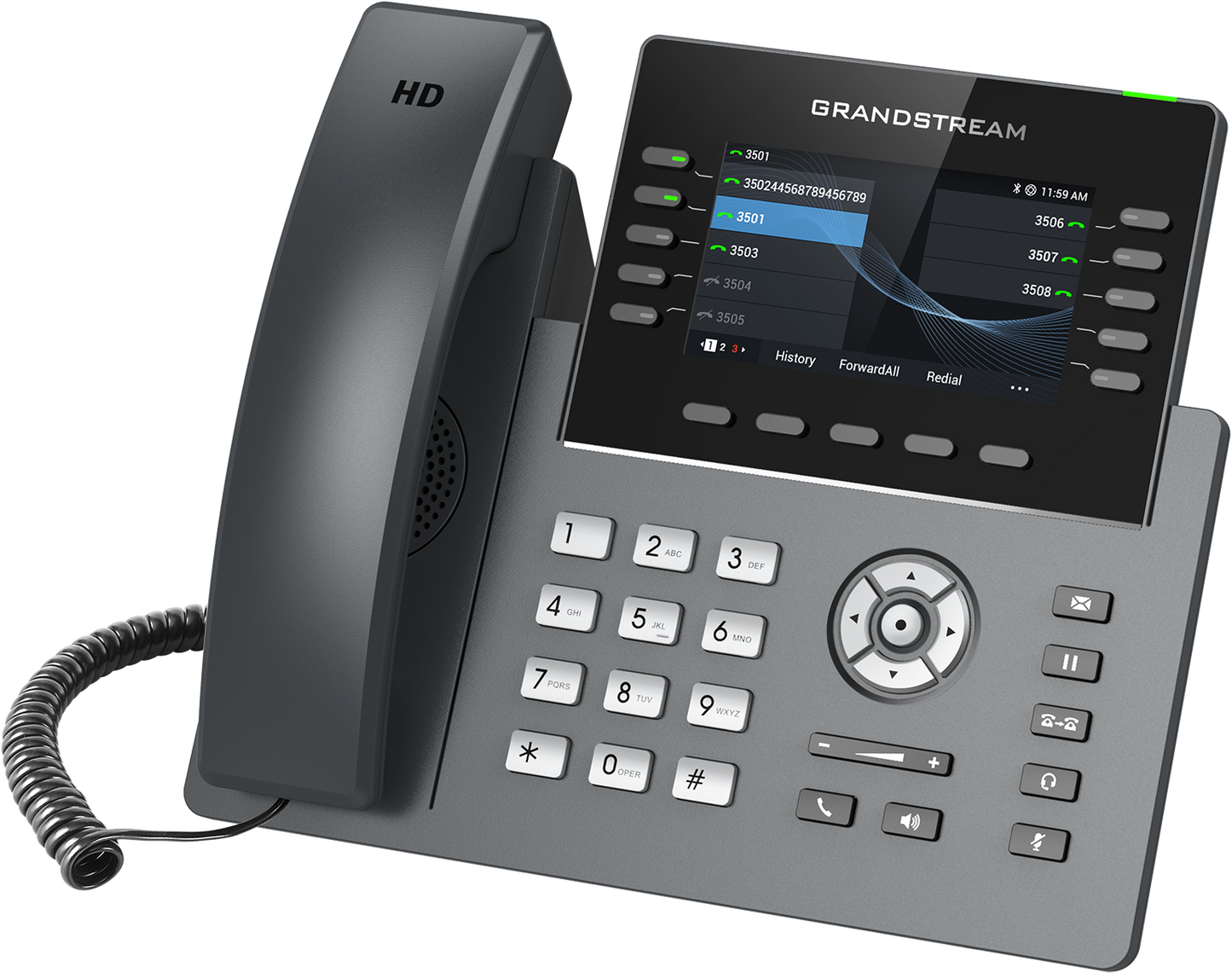 Grandstream GRP2615 IP Phone | 10-Line HD SIP Phone with Wi-Fi 6, Bluetooth & Gigabit PoE