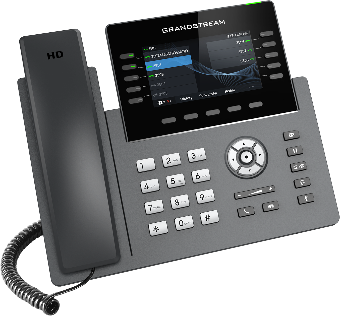 Grandstream GRP2615 IP Phone | 10-Line HD SIP Phone with Wi-Fi 6, Bluetooth & Gigabit PoE