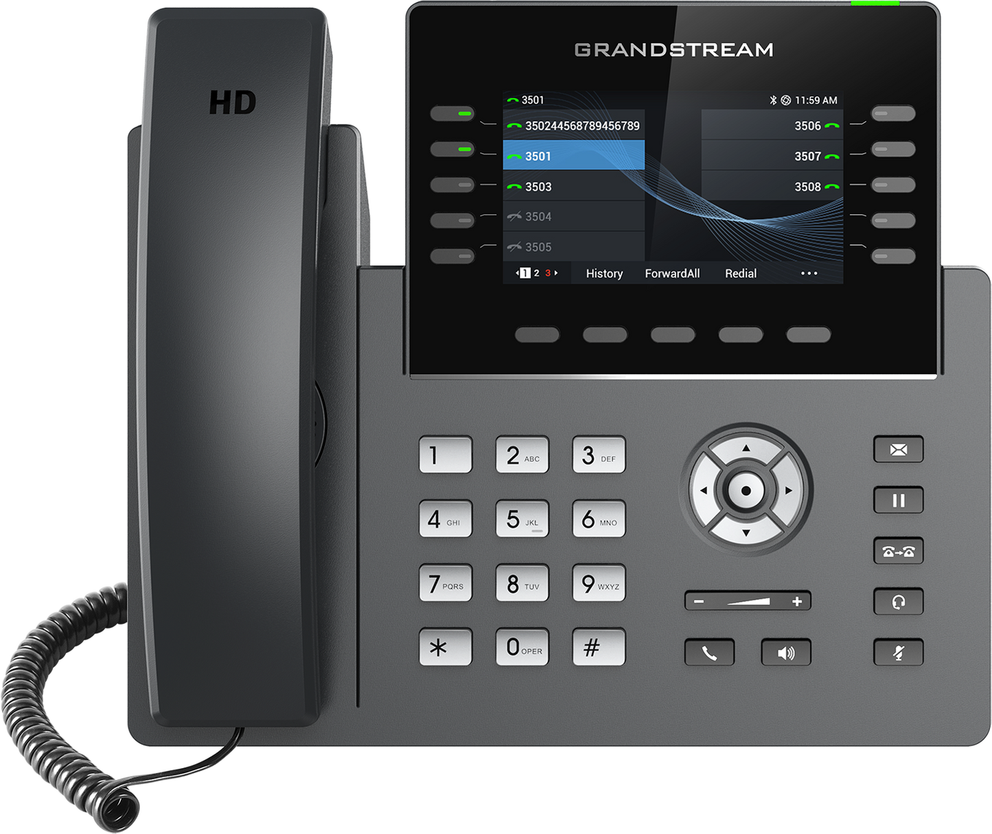 Grandstream GRP2615 IP Phone | 10-Line HD SIP Phone with Wi-Fi 6, Bluetooth & Gigabit PoE
