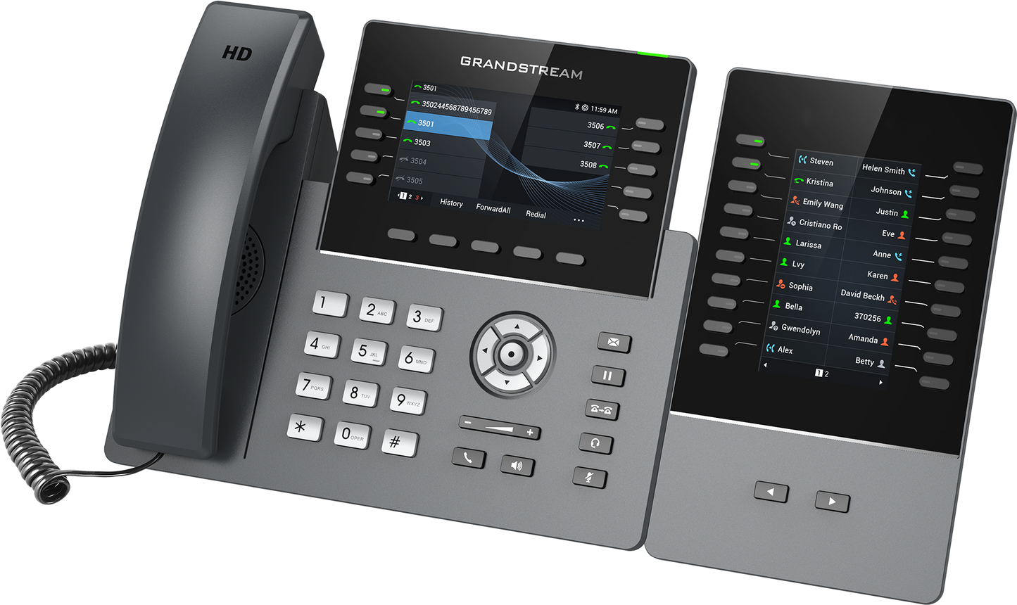 Grandstream GRP2615 IP Phone | 10-Line HD SIP Phone with Wi-Fi 6, Bluetooth & Gigabit PoE