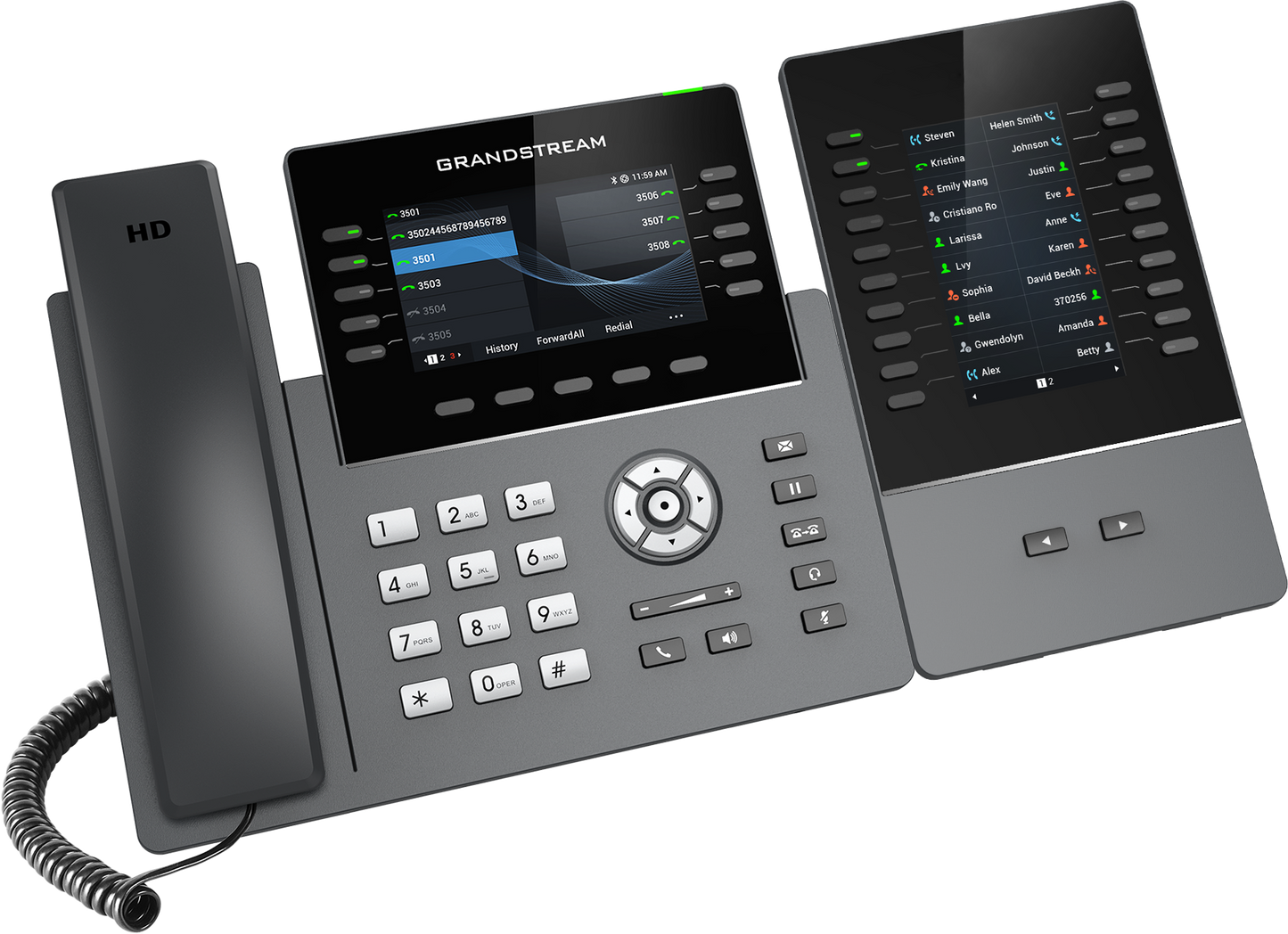 Grandstream GRP2615 IP Phone | 10-Line HD SIP Phone with Wi-Fi 6, Bluetooth & Gigabit PoE