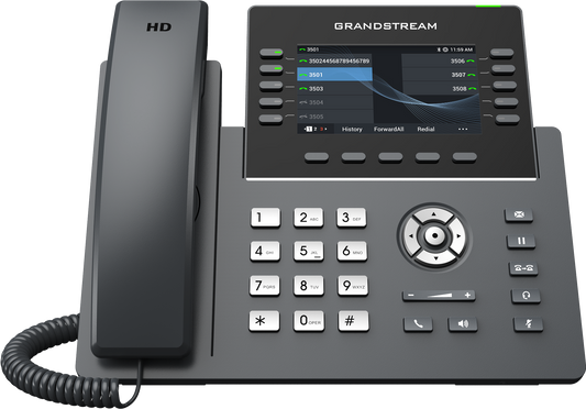 Grandstream GRP2615 IP Phone | 10-Line HD SIP Phone with Wi-Fi 6, Bluetooth & Gigabit PoE