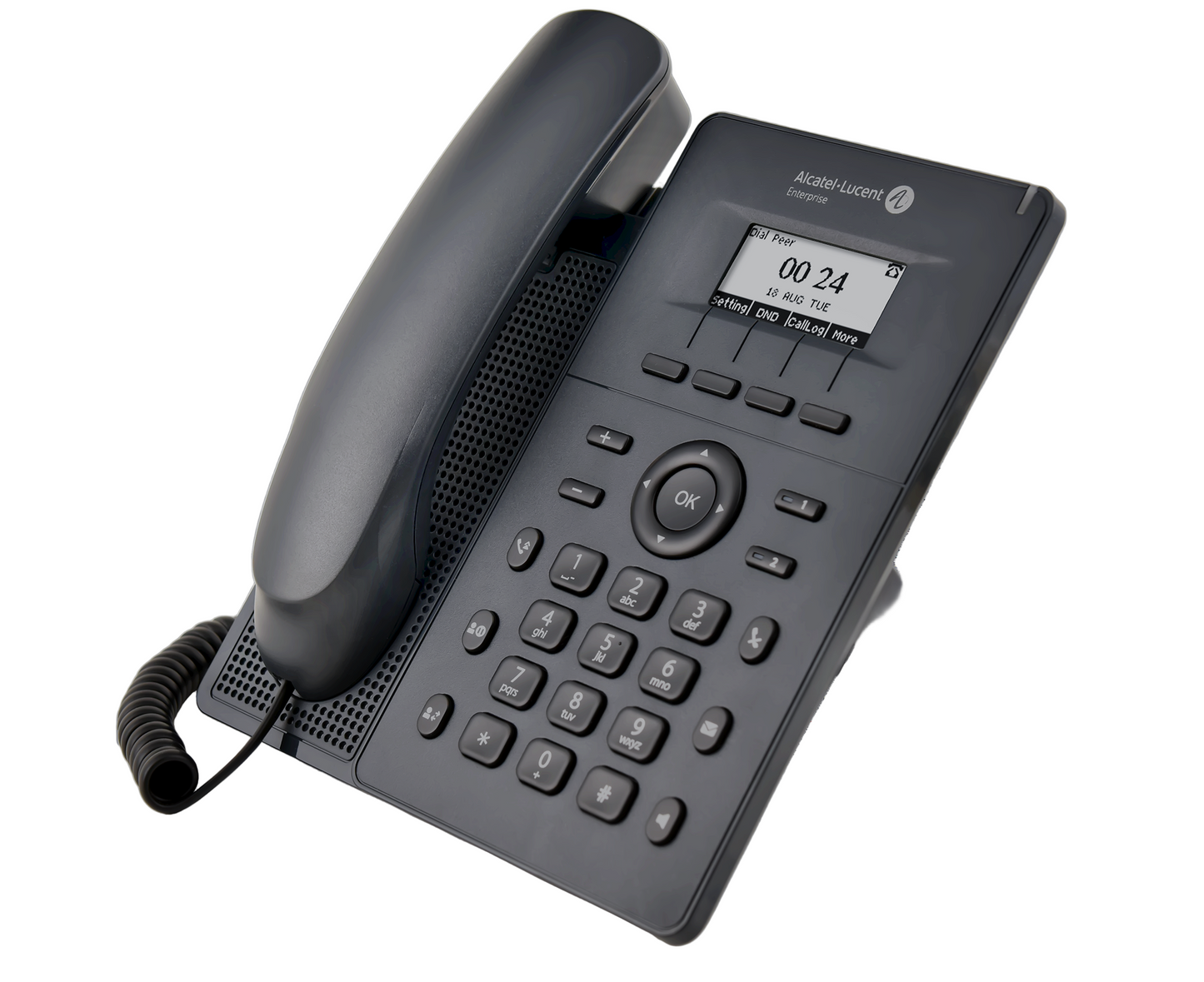 Alcatel-Lucent H2P DeskPhone | HD Audio, 2 SIP Accounts, 2.3" Display, PoE