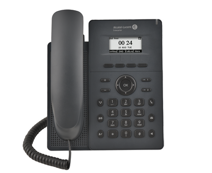 Alcatel-Lucent H2P DeskPhone | HD Audio, 2 SIP Accounts, 2.3" Display, PoE