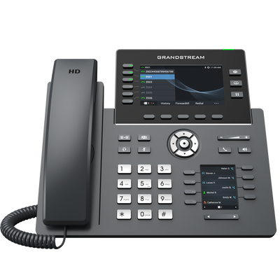 Grandstream GRP2616 IP Phone | 6-Line HD SIP Phone with Dual LCD, Wi-Fi 6, Bluetooth & Gigabit PoE