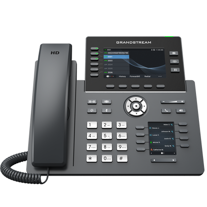 Grandstream GRP2616 IP Phone | 6-Line HD SIP Phone with Dual LCD, Wi-Fi 6, Bluetooth & Gigabit PoE
