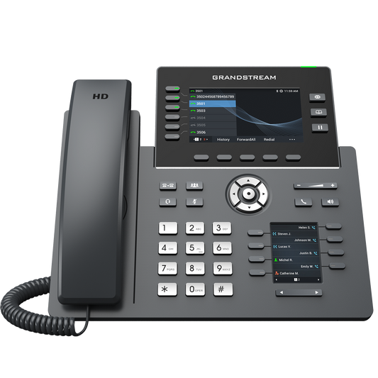 Grandstream GRP2616 IP Phone | 6-Line HD SIP Phone with Dual LCD, Wi-Fi 6, Bluetooth & Gigabit PoE