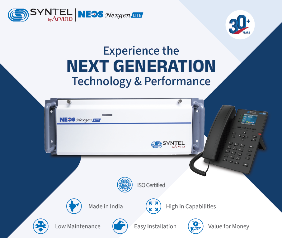 Syntel NEOS Nexgen Lite | Hybrid IP PBX for SME (Analog, SIP, PRI & GSM)