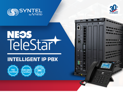 Syntel NEOS TeleStar | Intelligent IP PBX System (16 to 670 Ports, IP + TDM)