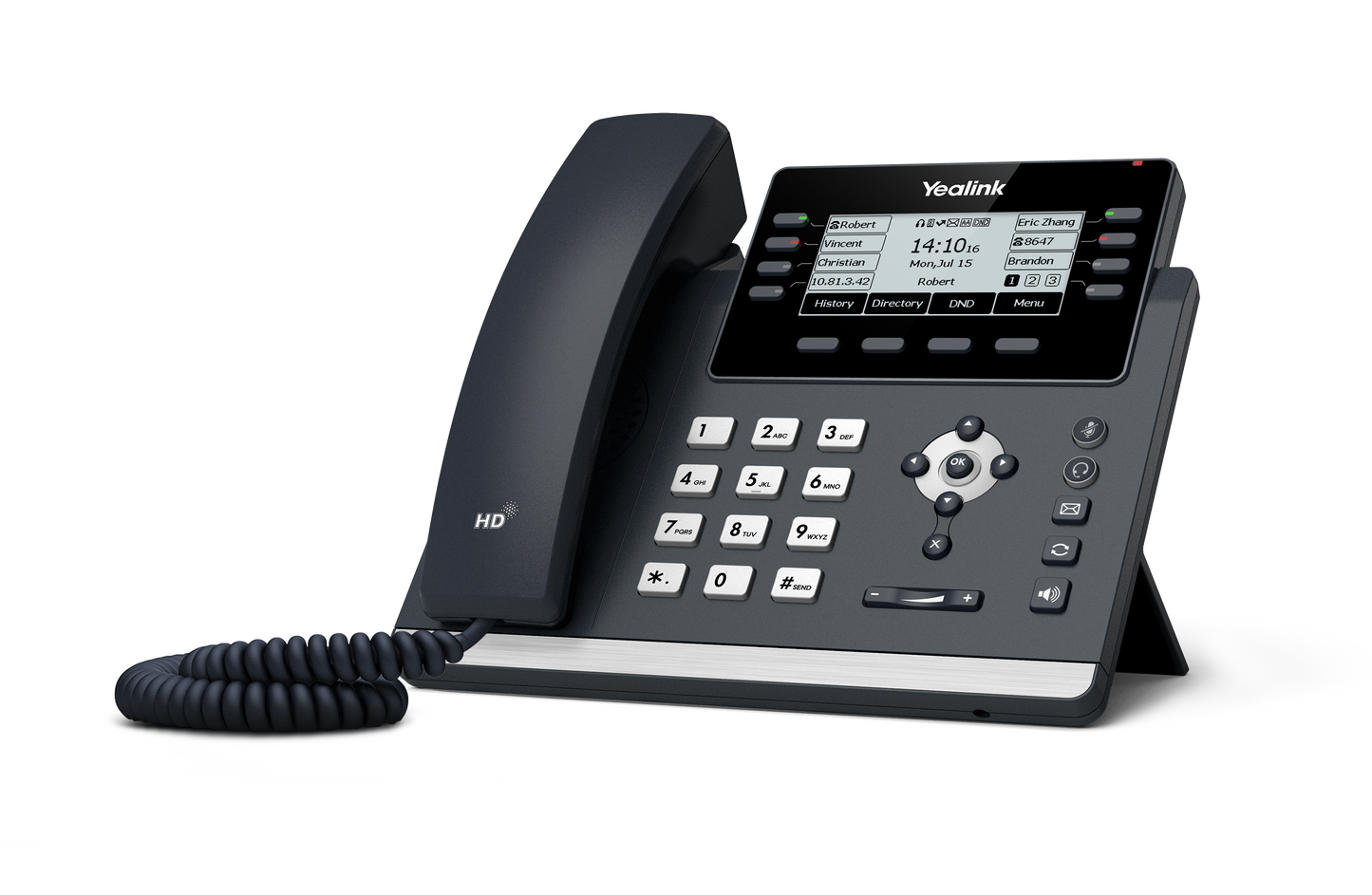 Yealink SIP-T43U | 12-Line IP Phone with 3.7" LCD, Dual USB, PoE