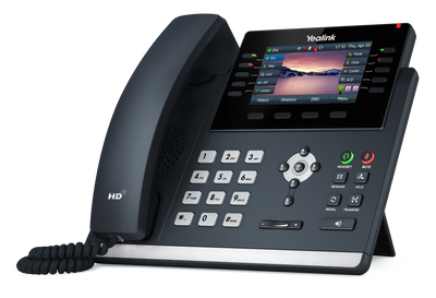 Yealink SIP-T46U | 16-Line Gigabit IP Phone with 4.3″ Color Display & Dual USB