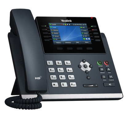 Yealink SIP-T46U | 16-Line Gigabit IP Phone with 4.3″ Color Display & Dual USB