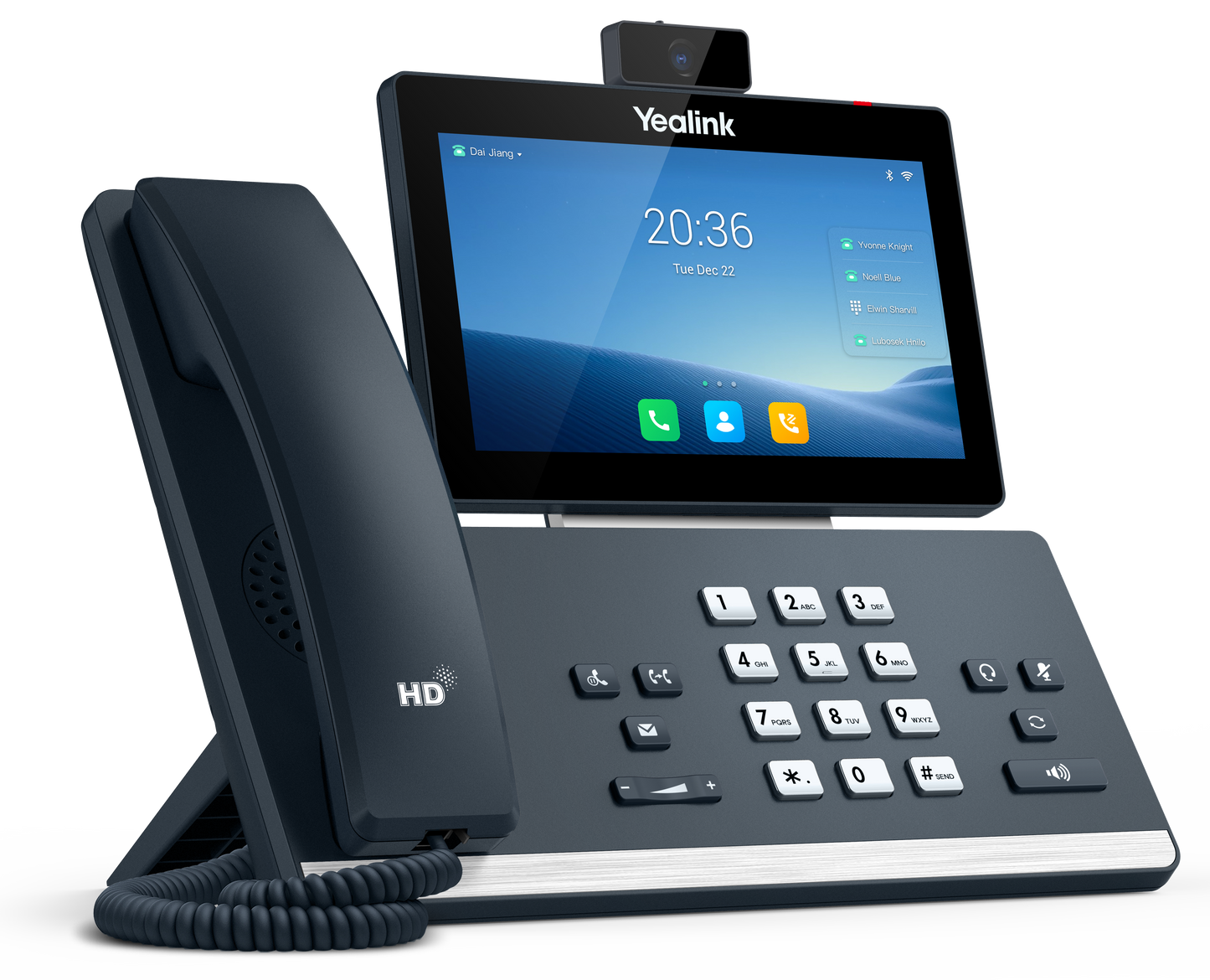Yealink SIP-T58W IP Video Phone with Camera | Android Smart Business Phone | Elite Desktop Collaboration Device