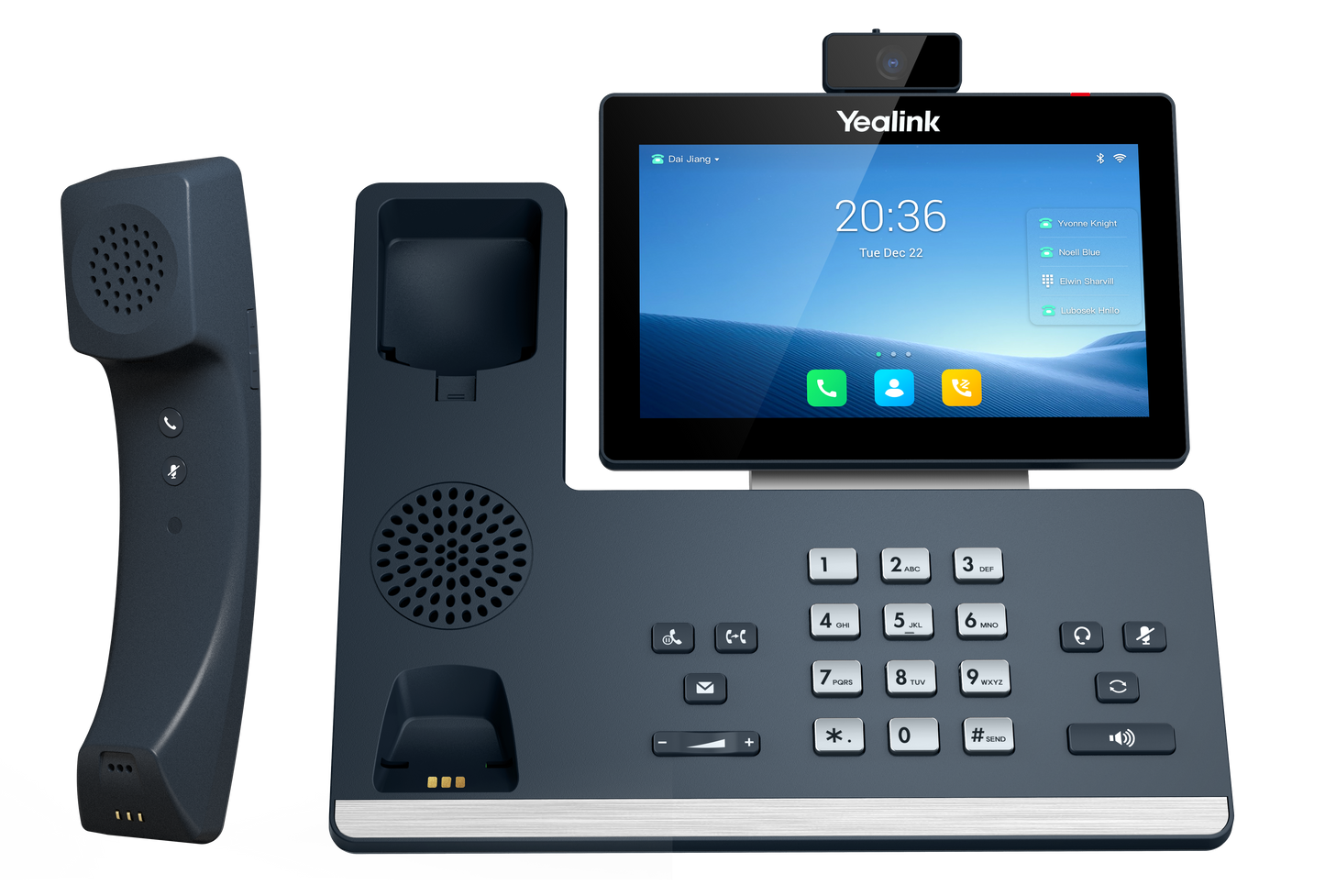 Yealink SIP-T58W Pro with Camera | Android Smart Video IP Phone with Bluetooth Handset